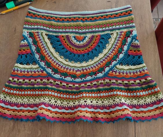 summer fashion crochet short beach skirt 7