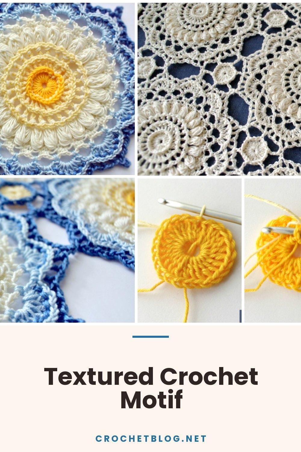 Textured Crochet Motif