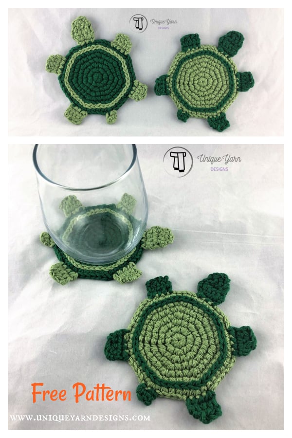 turtle coaster crochet ideas 1