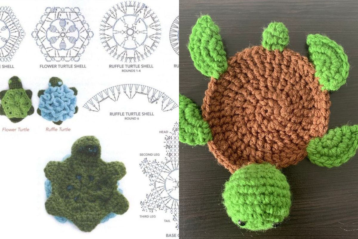 turtle coaster crochet ideas 6