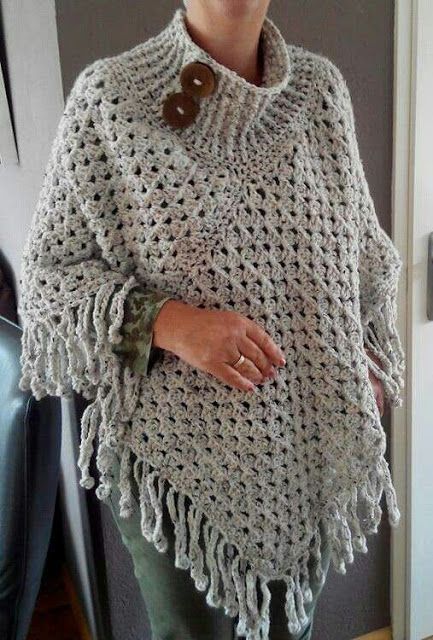 tuto Poncho crochet 6