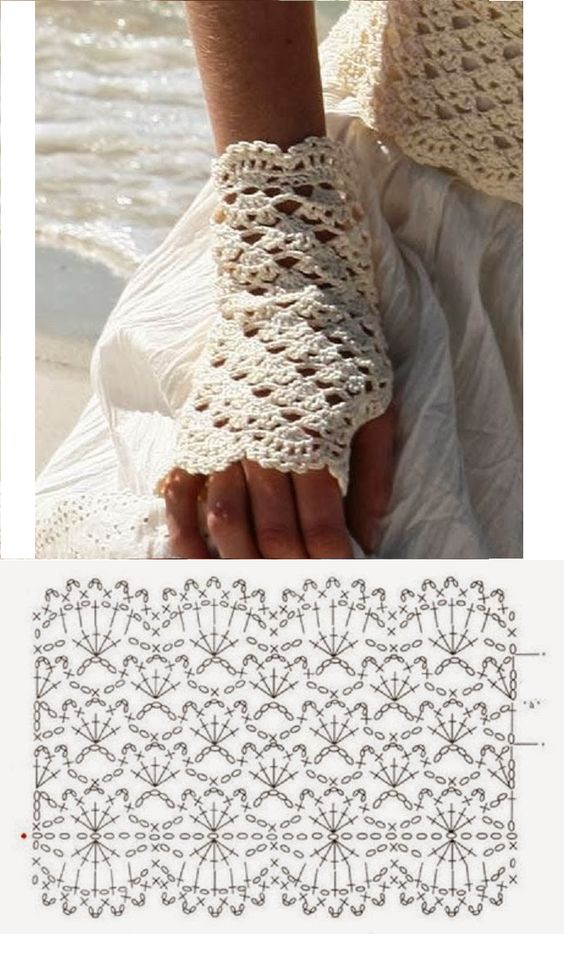 tutorial and ideas crochet gloves 6