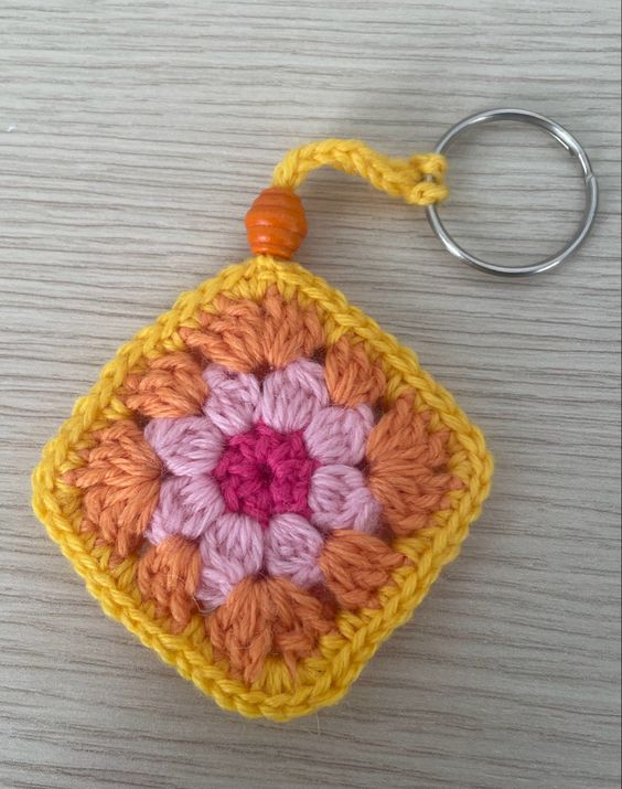 using crochet mini granny squares