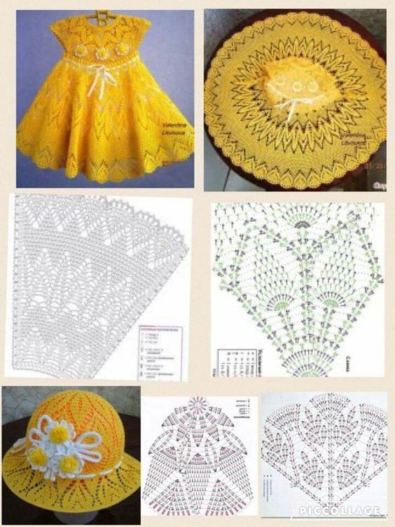 vintage crochet baby dress pattern 1