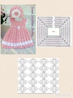 vintage crochet baby dress pattern 3