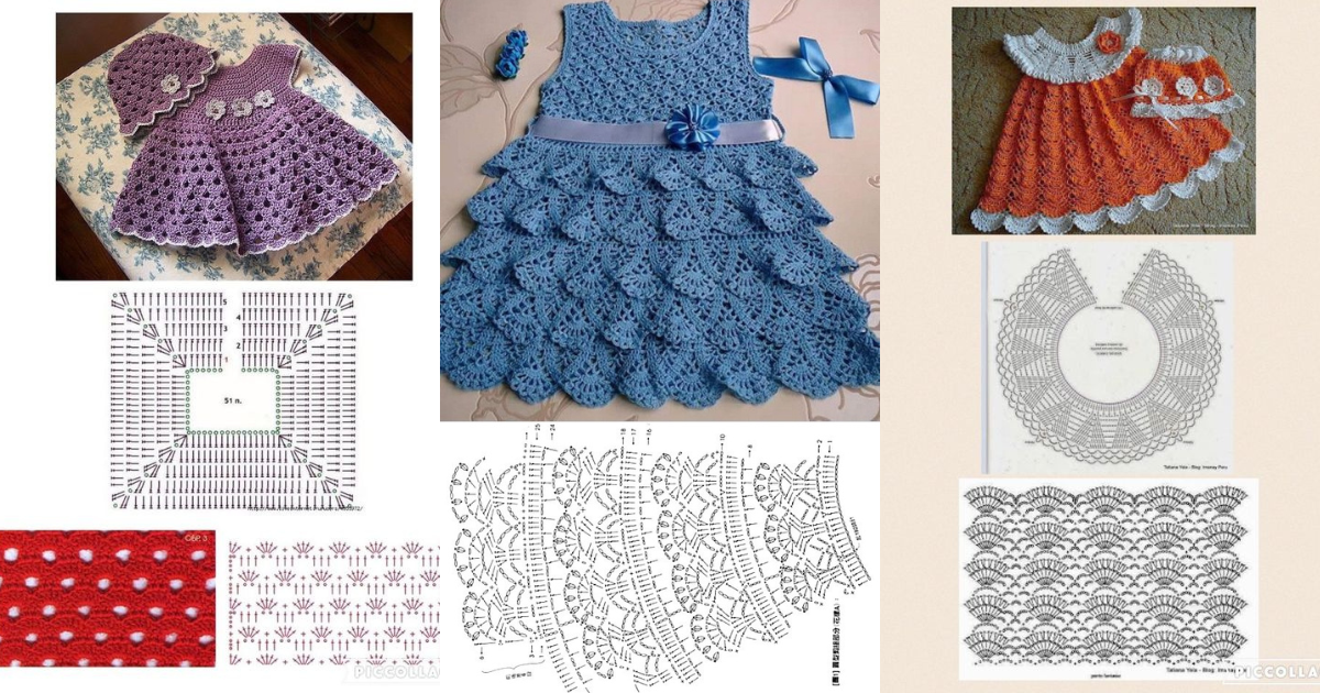 Woolen Baby Frock, Crochet Frock Full Set