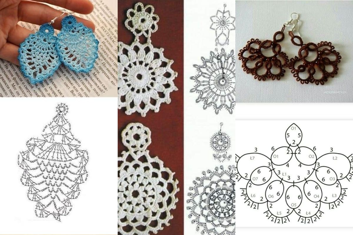 vintage crochet earrings 10