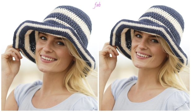 vintage crochet women summer sun hat crochet free patterns 1