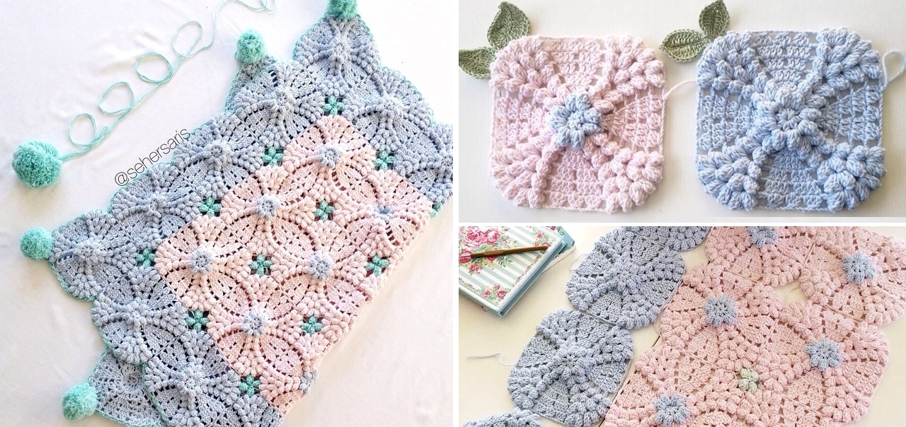 vintage square crochet