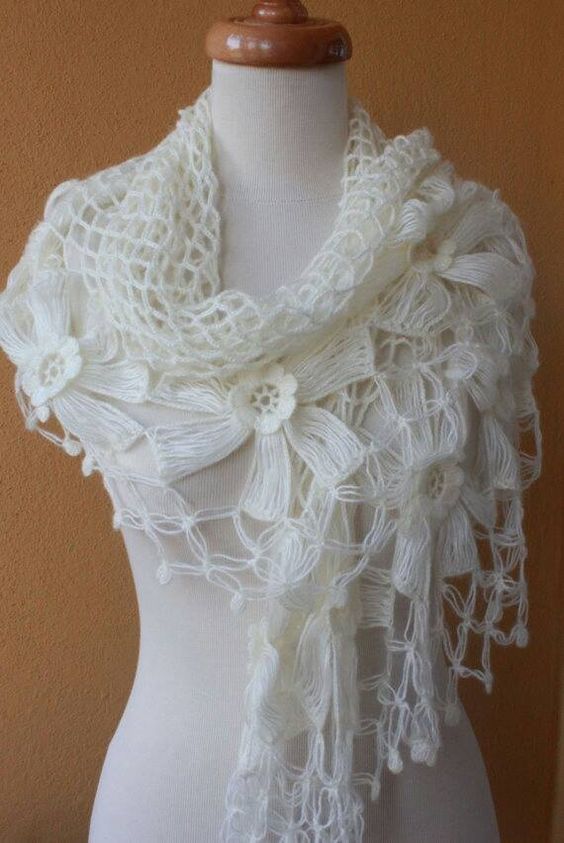 wedding crochet shawl ideas 12