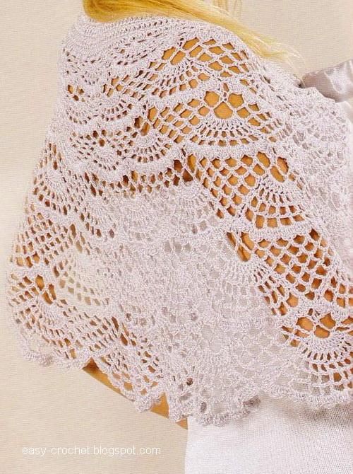 wedding crochet shawl ideas 18