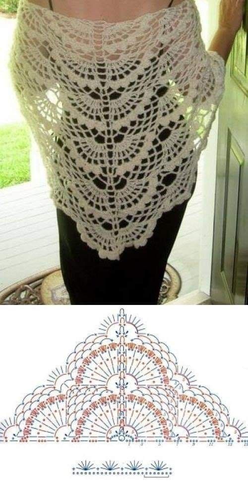 wedding crochet shawl ideas 19