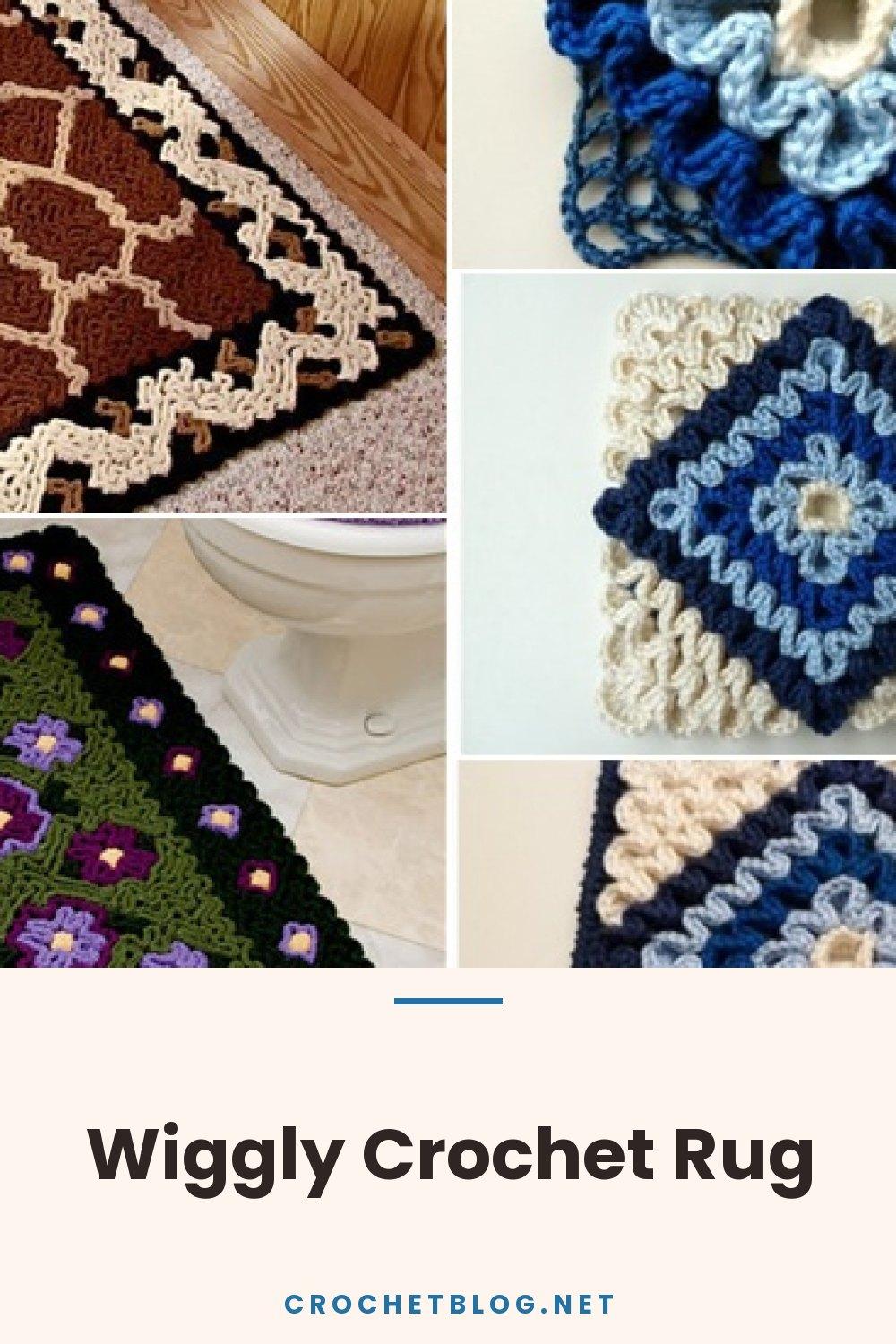 Wiggly Crochet Rug