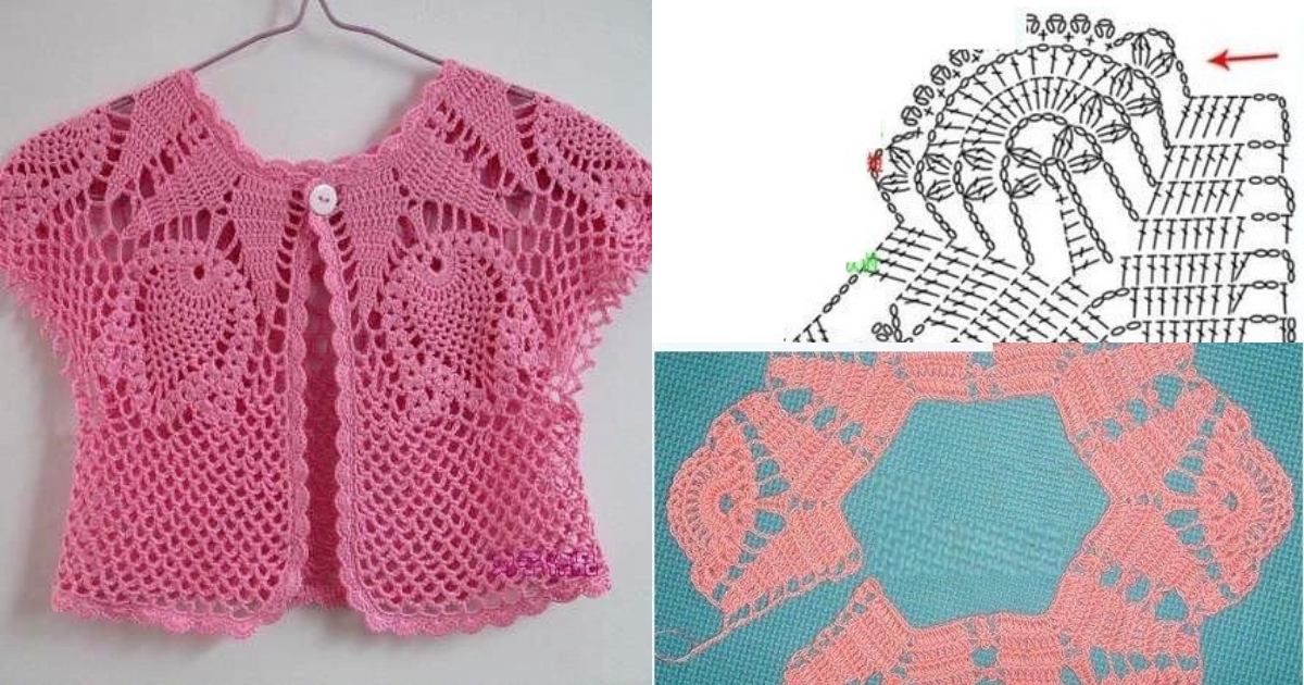 wonderful cardigan in crochet step by step