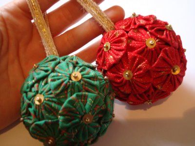 yo yo ornaments and crafts for christmas 11