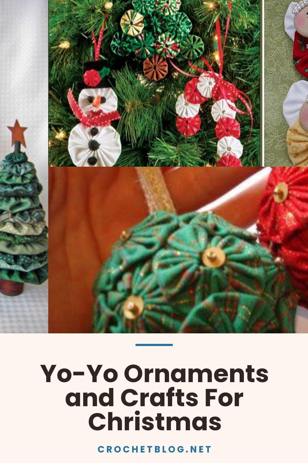 Yo-Yo Ornaments and Crafts For Christmas