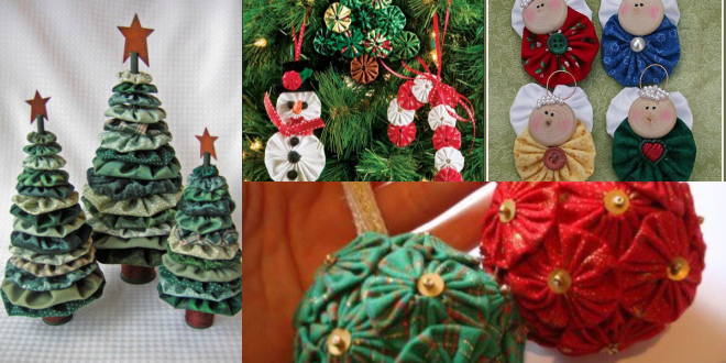 yo yo ornaments and crafts for christmas