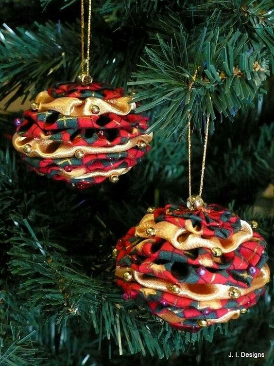 yo yo ornaments and crafts for christmas 7