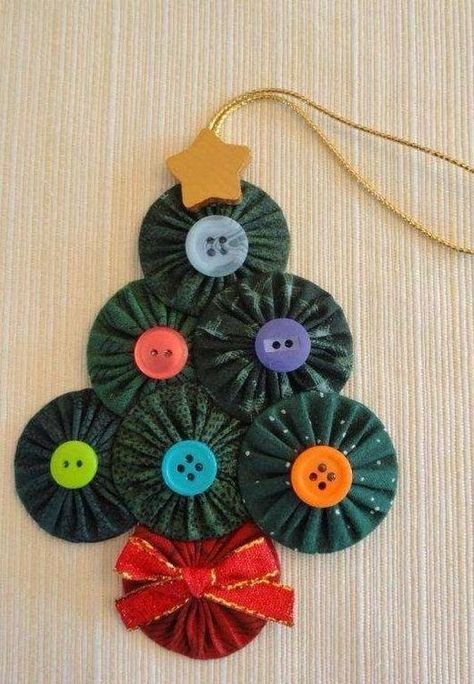 yo yo ornaments and crafts for christmas 8